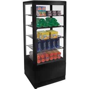 Getränkekühlschrank ZKB 360 schwarz Flaschenkühlschrank Kühlschrank mit  Glastüre Gastro Getränkekühler : : Gewerbe, Industrie &  Wissenschaft