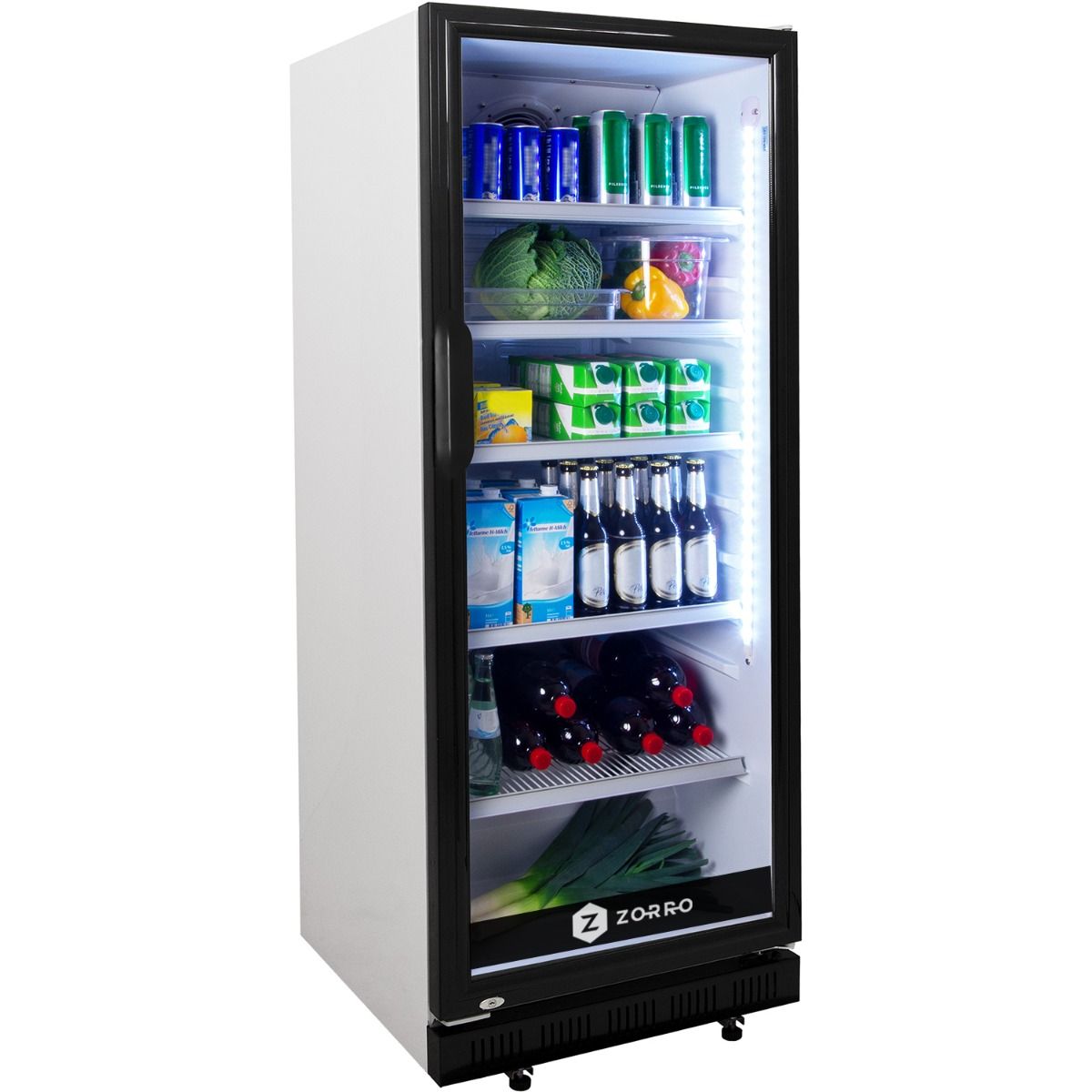 Getränkekühlschrank LG-310BB weiss/schwarz, mit 310 Litern Volumen